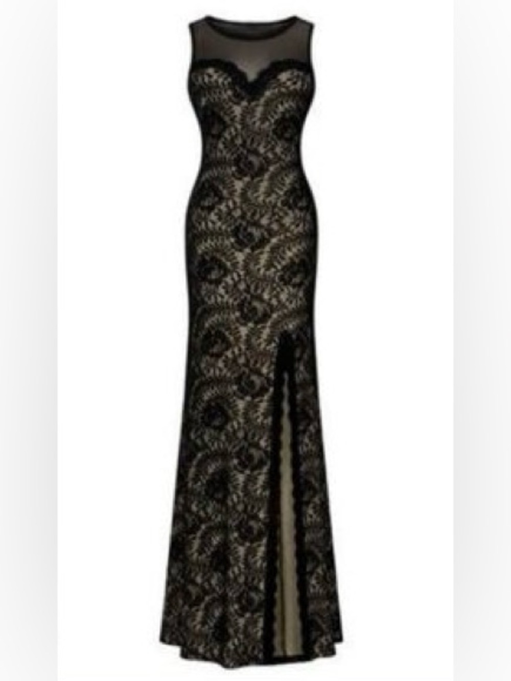 Miusol Black Lace Mermaid Gown